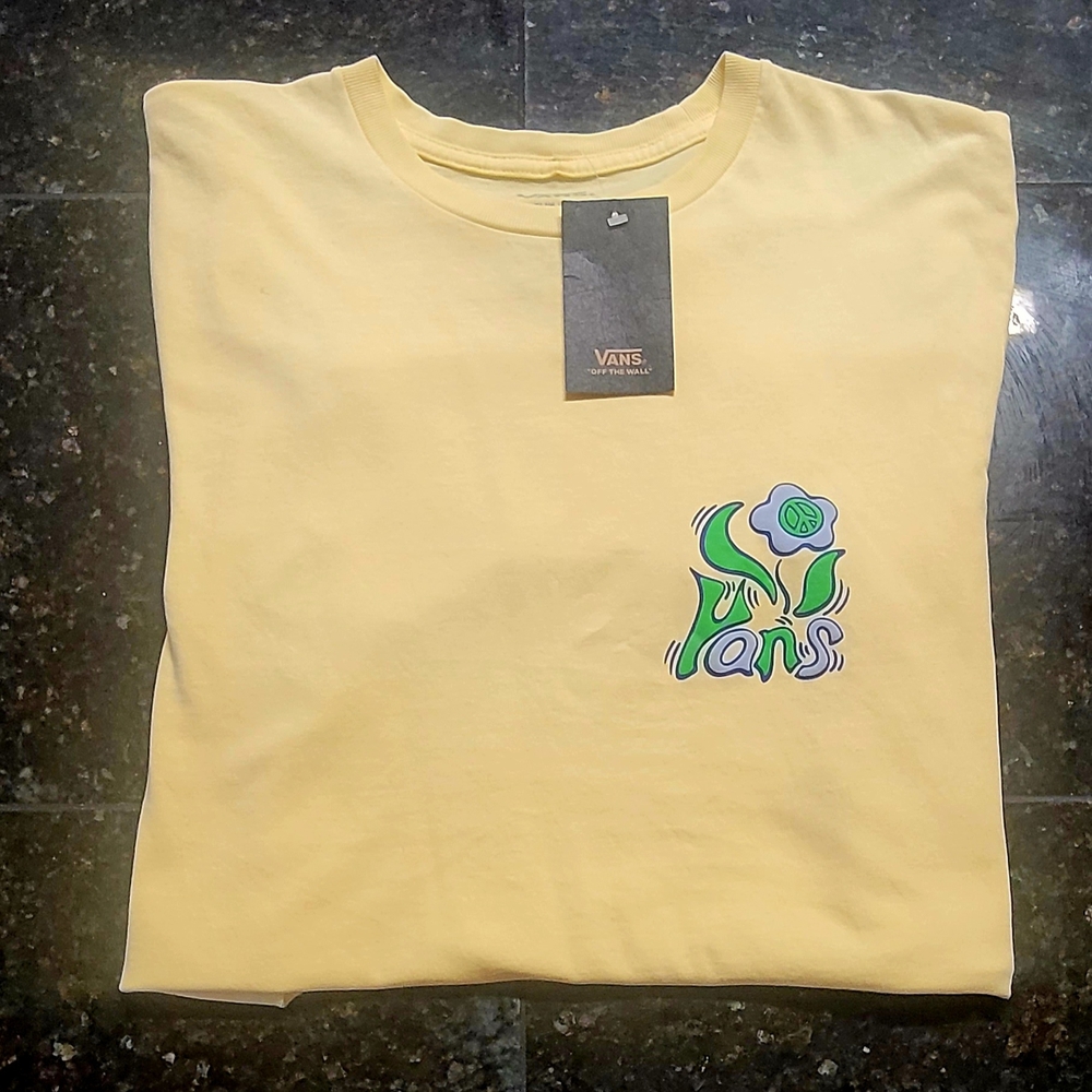Vans Soft Yellow Slim Fit Tee